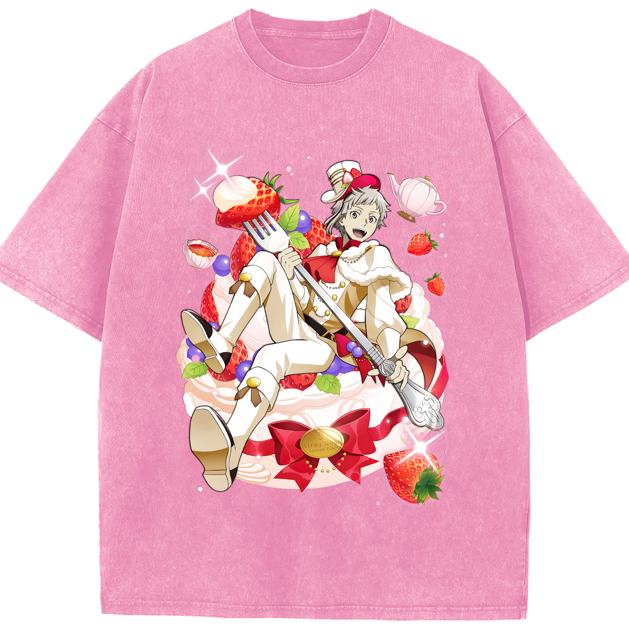 （画像用） 文豪ストレイドッグス Bungo Stray Dogs 綿100% ヴィンテージ風 半袖Tシャツ（フロントプリント）